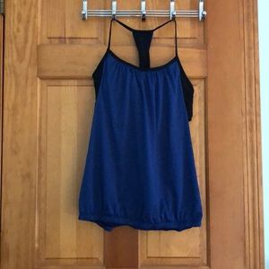 Blue Workout Tank Top